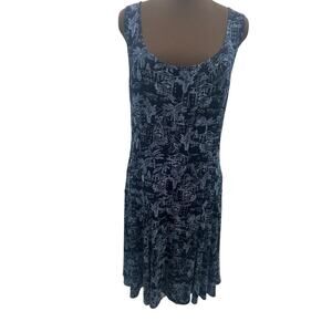 Chico’s Travelers Women’s Sleeveless Dress Chico Size 2/L Resort Vacation Beach